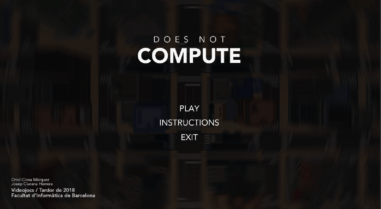 Does Not Compute menu